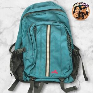 EMS Backpack Teal Blue Ripstop Hiking Daypack Gorpcore Outdoor Bag Retro Utility